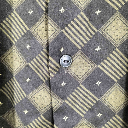 YVAM TOKYO ループカラー フラップポケット 総柄 シャツ メンズ JPN:48