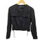 ザラ ZARA シワ加工 ノーカラー シャツジャケット レディース import:XS