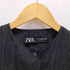 ザラ ZARA シワ加工 ノーカラー シャツジャケット レディース import:XS