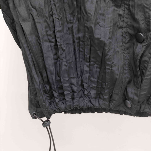 ザラ ZARA シワ加工 ノーカラー シャツジャケット レディース import:XS