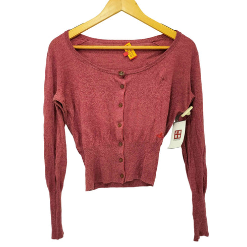 ヴィヴィアンウエストウッドレッドレーベル Vivienne Westwood RED LABEL コットン オーブ刺繍 オーブボタン ニット カーディガン レディース JPN:1
