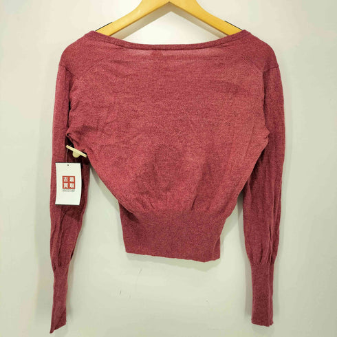 ヴィヴィアンウエストウッドレッドレーベル Vivienne Westwood RED LABEL コットン オーブ刺繍 オーブボタン ニット カーディガン レディース JPN:1