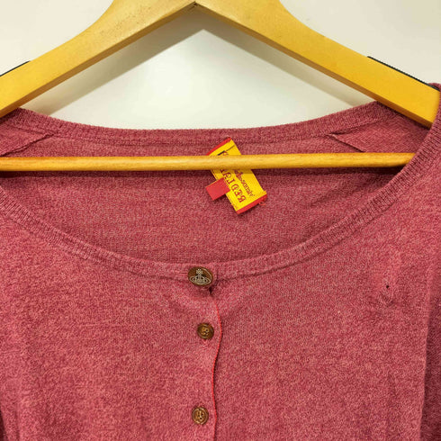 ヴィヴィアンウエストウッドレッドレーベル Vivienne Westwood RED LABEL コットン オーブ刺繍 オーブボタン ニット カーディガン レディース JPN:1