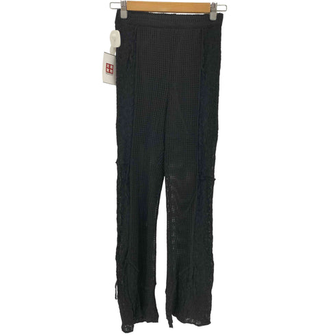 メゾンスペシャル MAISON SPECIAL Mesh Combination Outseam Flare Pants メッシュコンビアウトシームフレアパンツ レディース 36