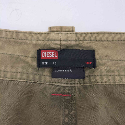 ディーゼル DIESEL 00s ダメージ加工 裾ドローコード フレア カーゴパンツ Y2K レディース 25