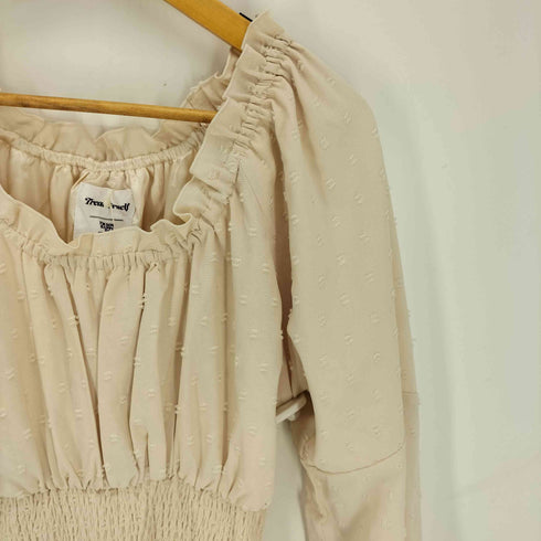 トリートユアセルフ TREAT URSELF ドット柄 刺繍 ロング ドレス ワンピース レディース FREE