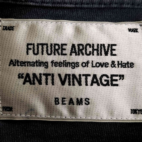 ビームス BEAMS FUTURE ARCHIVE ANTI VINTAGE FADE RHINE STONE T-SHIRTS メンズ