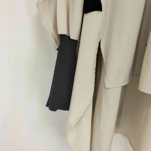 オズモーシス OSMOSIS リブ切替ブラウス レディース ONE SIZE