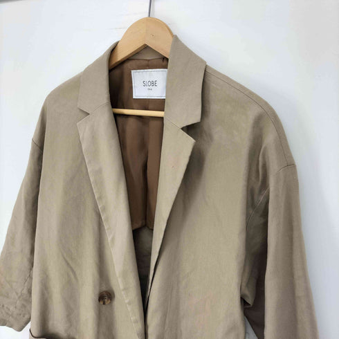 スローブイエナ SLOBE IENA 19SS 麻ツイルチェスターコート レディース
