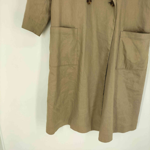 スローブイエナ SLOBE IENA 19SS 麻ツイルチェスターコート レディース