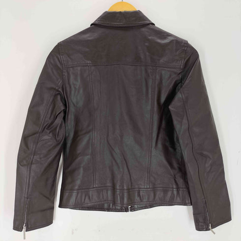 コムサ COMME CA 00s PIG LEATHER 豚革 ボックス レザー ジャケット レディース 7