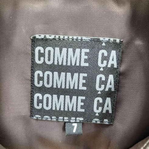 コムサ COMME CA 00s PIG LEATHER 豚革 ボックス レザー ジャケット レディース 7