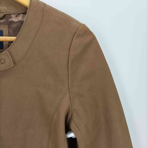 ギャップ Gap GOAT LEATHER 山羊革 シングル ライダース レディース S