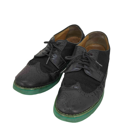 コムデギャルソンシャツ COMME des GARCONS SHIRT 異素材切替 ウイングチップ シューズ vibramソール メンズ US:10.5