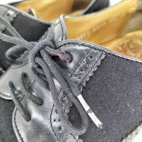 コムデギャルソンシャツ COMME des GARCONS SHIRT 異素材切替 ウイングチップ シューズ vibramソール メンズ US:10.5