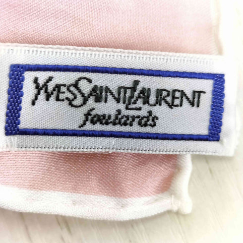 イヴサンローラン Yves Saint Laurent フラワーデザイン 大判シルクスカーフ レディース