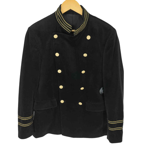 ザラ ZARA ベルベット ナポレオン ジャケット メンズ US:38