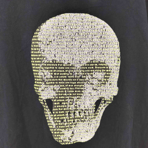 ザラ ZARA スカルプリント クルーネック Tシャツ Y2K メンズ import:XL