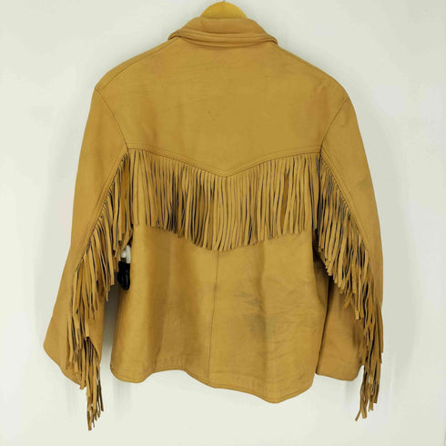 MID WESTERN USA製 DEERSKIN 鹿革 フリンジ ジップ ウエスタン ジャケット メンズ US:40