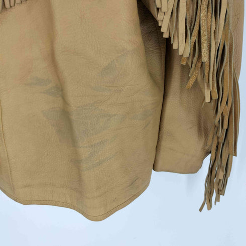 MID WESTERN USA製 DEERSKIN 鹿革 フリンジ ジップ ウエスタン ジャケット メンズ US:40