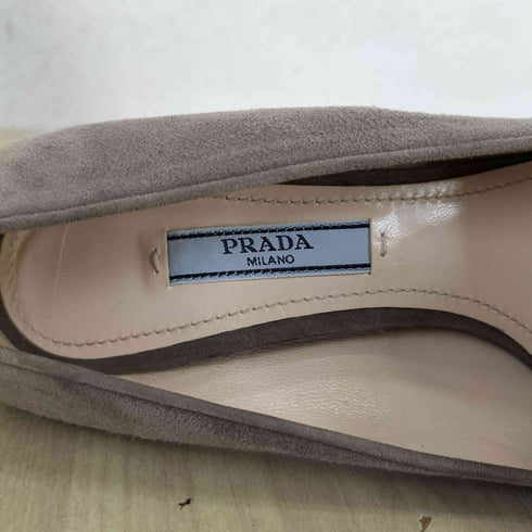 プラダ PRADA スエード タッセル ハイヒール レディース 38 1/2