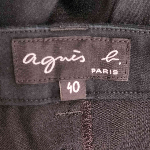 アニエスベー agnes b. PARIS クロップド ワイドストレートパンツ レディース JPN:40