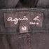 アニエスベー agnes b. PARIS クロップド ワイドストレートパンツ レディース JPN:40