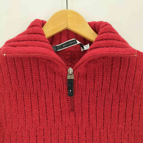 スポーツマックスコード SPORTMAX CODE ハーフジップ ノースリーブ ハイネック ニット レディース L