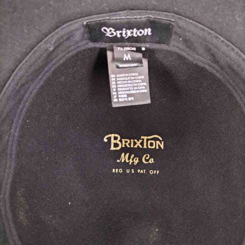 ブリクストン Brixton ウール100 フェルト 中折れハット メンズ M
