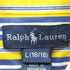 ラルフローレン RALPH LAUREN スモールポニー刺繍 長袖 ボタンダウン ストライプ シャツ レディース L