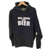 steve and barry's WILL WORK FOR BEER プリント プルオーバーパーカー メンズ import:L