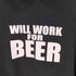 steve and barry's WILL WORK FOR BEER プリント プルオーバーパーカー メンズ import:L