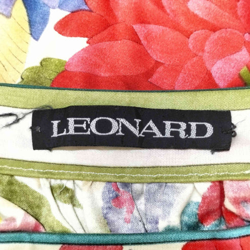 レオナール LEONARD コットン100 フラワープリント スカート レディース 69