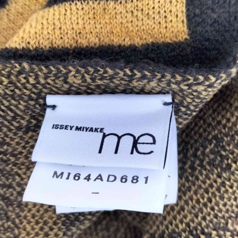 イッセイミヤケミー ISSEY MIYAKE me ボーダー ニットポンチョ マフラー セット レディース
