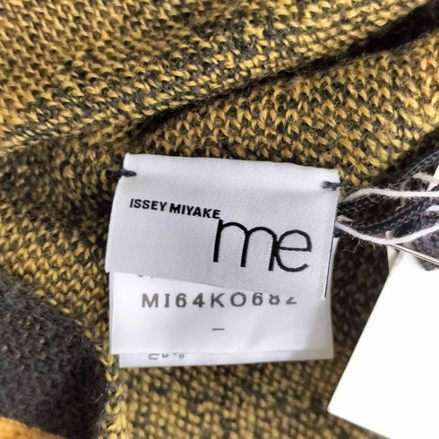 イッセイミヤケミー ISSEY MIYAKE me ボーダー ニットポンチョ マフラー セット レディース