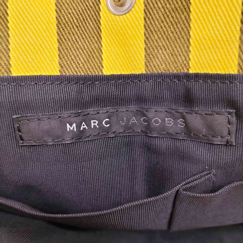 マークジェイコブス MARC JACOBS ストライプ キャンバス ハンドバッグ レディース