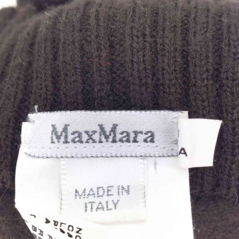 マックスマーラ MAX MARA MADE IN ITALY 白タグ ボンボン ニット ベレー レディース