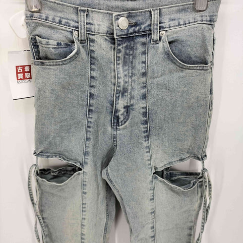 グレイル GRL サイドカット アウトリボン フレアデニムパンツ レディース import:S
