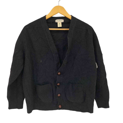 エルエルビーン L.L.Bean 70-80s スコットランド製 クルミボタン PURE WOOL ピュアウール カーディガン レディース JPN:XL