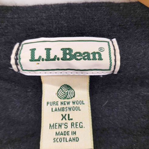 エルエルビーン L.L.Bean 70-80s スコットランド製 クルミボタン PURE WOOL ピュアウール カーディガン レディース JPN:XL