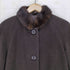サンヨー SANYO mink fur アンゴラ混 ステンカラーコート レディース 9