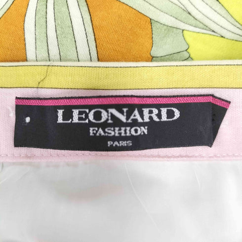 レオナール LEONARD コットン100 フラワープリント スカート レディース 73