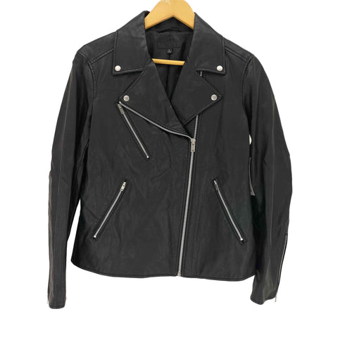 ユニクロ UNIQLO フェイクレザー ダブルライダースジャケット レディース JPN:M