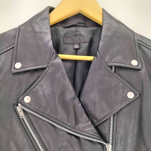 ユニクロ UNIQLO フェイクレザー ダブルライダースジャケット レディース JPN:M