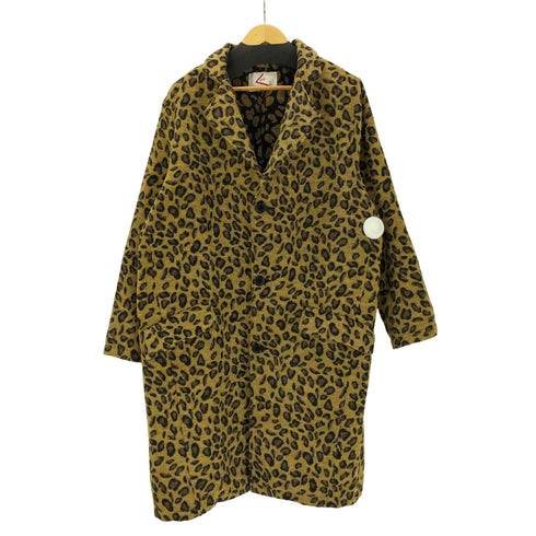 bond vault MOHAIR 75% ボンドボルト モヘア レオパード チェスター ロング コート メンズ import:S