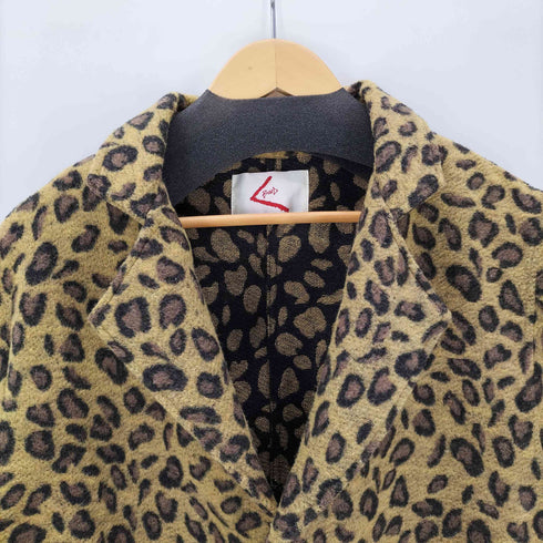 bond vault MOHAIR 75% ボンドボルト モヘア レオパード チェスター ロング コート メンズ import:S
