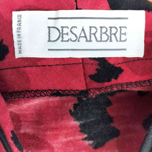 DESARBRE 80s 総柄 ウール シャツ スカート セットアップ レディース 40
