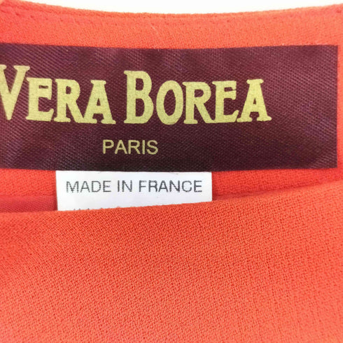 VERA BOREA フランス製 ポリエステル ベルトデザイン ワンピース レディース