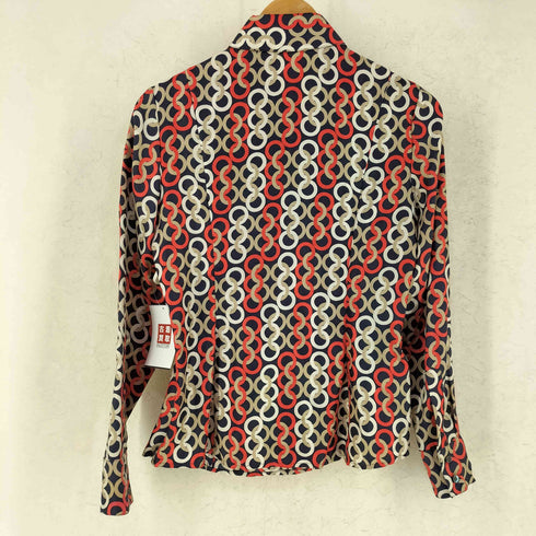 ANN TAYLOR シルク100 総柄 ブラウス レディース 4P