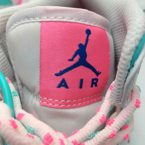 ジョーダンブランド JORDAN BRAND 20SS GS Air Jordan 1 Mid White Pink Green Soar レディース JPN:23.5
